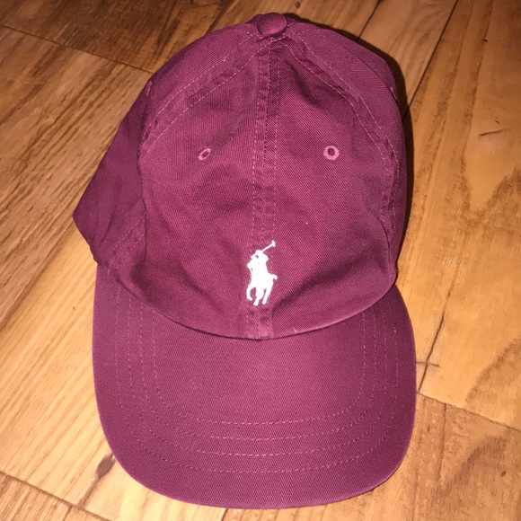 Polo Ralph Lauren Other - BURGUNDY POLO POLO RALPH LAUREN DAD HAT